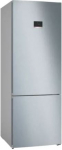 Bosch Serie 4 KGN56XLEB fridge-freezer Freestanding 508 L E Stainless steel