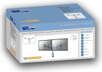 Neomounts Uchwyt biurkowy na 2 monitory 10'' - 27'' (FPMA-D1330DSILVER)