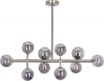 Beliani Lampa wisząca Beliani Lampa wisząca 10-punktowa metalowa srebrna RAMIS