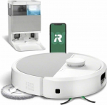 Irobot Robot sprzątający iRobot Roomba Plus 505 Combo Robot + AutoWash Dock, Bagless, White, Round, 3 wheel(s), Charging, Purification, Roller brush & Side brush