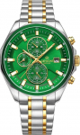 Giewont Zegarek Giewont Zegarek Męski Chronograph Sapphire Srebrno Zielony GW7290-B7