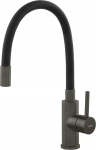 Euroliux BZA4BSSGM / FERRO / ZUMBA / BAT.ZLEW. INOX- GUN METAL ELAST. CZARNA WYLEWKA /