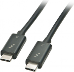 Lindy Kabel USB Lindy USB-C - USB-C 0.5 m Czarny (41555)