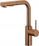 KFA ARMATURA KRAK&Oacute;W 6623-110-34 Duero basic bateria kuchenna stojąca z wyciąganą wylewką i obrotową wylewką 2 funkcyjną, pvd brushed rose gold