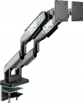 Diablo Chairs Podw&oacute;jny uchwyt na monitory 49 cali, szaro-czarny RGB X-Arm Dual