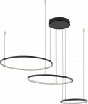 Nowodvorski Circolo 10867 lampa wisząca zwis 3x45W LED 4000K 1800Lm czarna/biała