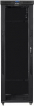 Lanberg Installation cabinet rack 19 47U 800x1000 black, glass door LCD (Flat pack)