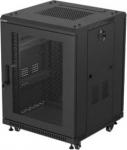 Lanberg Standing rack cabinet 19 inch 15U 600x600 perforated door black (Flat pack)