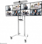 Neomounts MOVE ADM-875WH2 Screen adapter from 1 to 2 screens - 42-65" - max 40 kg/screen - VESA 100x100-800x400 - lockable (excl. lock) - su