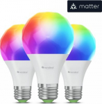 Nanoleaf Nanoleaf Essentials Smart Bulbs - zestaw 3 żar&oacute;wek żar&oacute;wek A19-A60-E27 (technologia Matter)