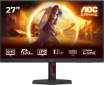 AOC G4 Q27G4SRU PC lamekuvar 68,6 cm (27") 2560 x 1440 pikslit Quad HD LED Must, Punane