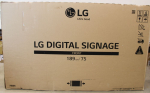 LG SALE OUT. 75XS4G-B 75" 3840 x 2160/4000cd/m2/8s HDMI, DP, USB2.0 | DAMAGED PACKAGING, UNPACKED, SCRATCHES ON BACK