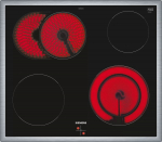 Siemens iQ300 EA64RGNA1E, Black, Built-in, 60 cm, Ceramic, Glass, 4 zone(s)