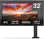 LG LCD Monitor||31.5"|Panel IPS|3840x2160|16:9|60Hz|5 ms|Speakers|Swivel|Pivot|Height adjustable|Tilt|Colour Black|32UN880K-B