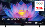 TCL P6L 75P6L teler 190,5 cm (75") 4K Ultra HD Nutiteleri funktsioon WiFi Must 330 cd/m&sup2;
