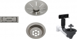 Blanco Waste fitting set 1x3,5'' InFino Satin Platinum