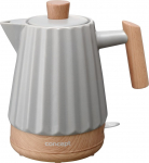 Concept RK0091 Ceramic electric kettle 1.5 l Light grey