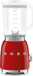 Smeg Blender kielichowy Smeg BLF03RDEU mikser, 800 W, 4 programy, funkcja pulse, 18000 RPM, ostrzze ze stali nierdzewnej, Ice crush, 50's Style, czerwony