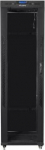 Lanberg Installation cabinet rack 19 42U 600x800 black, black glass door lcd (Flat pack)