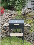 Techly ABAS GRILL WITH LID AND SHELVES