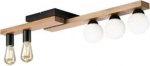 Lamkur Matte 50171 plafon lampa sufitowa 2x15W E27 3x5W G9 dąb/czarny