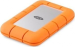 Lacie Dysk zewnętrzny SSD LaCie Rugged Mini 1TB Srebrno-pomarańczowy (STMF1000400)
