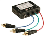 Lindy System przekazu sygnału AV Lindy Przedłużacz, konwerter Component 3 x RCA + Coaxial 1 x RCA - RJ-45 (32525)