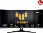 Asus TUF Gaming VG34VQ3B PC lamekuvar 86,4 cm (34") 3440 x 1440 pikslit UltraWide Quad HD LED Must