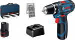 Bosch Wiertarko-wkrętarka Bosch GSR 12V-15 12 V 2 x akumulator 2 Ah