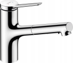 Hansgrohe Bateria kuchenna Hansgrohe Hansgrohe Zesis M33 Single lever Kitch.Mix.150 2jet pull-o spray