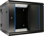 Extralink EX.12943- 9U 600x600 AZH Czarna | Szafa rack | montowana na ścianie, dwusekcyjna