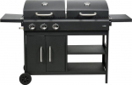 Lund 99649 Grill ogrodowy gazowo-węglowy 8.4 kW 38 cm x 47.5 cm