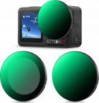 K&F Zestaw 2x Filtr Szary Regulowany Nd2-32 + Nd32-512 Dji Osmo Action 3 4 5 Pro / Sku.2359