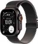 Apple Smartwatch Apple Watch Ultra 3 GPS + Cellular 49mm Black Titanium / Titanium Milanese Loop M Czarny (MF1Q4QF/A)