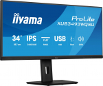 Iiyama ProLite XUB3493WQSU-B6 PC lamekuvar 86,4 cm (34") 3440 x 1440 pikslit UltraWide Quad HD LED Must