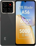 ZTE Blade A56 - 4G Smartphone - Dual-SIM - RAM 4 GB / Interner Speicher 64 GB - microSD slot - 6.75'' - 1600 x 720 Pixel (90 Hz) - Triple-Kamera 13 MP, 0.08 MP, 0,08 MP - front camera 8 MP - Tiefschwarz