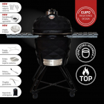 Kamadoclub Kepsninė KAMADOCLUB PRO 2 PREMIUM+, juoda