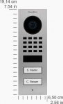 Doorbird DoorBird D1102V IP Vid. T&uuml;rst. V2A Edels. 2 Ruftasten Aufputz