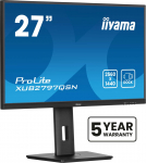 Iiyama ProLite XUB2797QSN-B2 PC lamekuvar 68,6 cm (27") 2560 x 1440 pikslit Quad HD LED Must