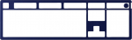 Hyperx Blue Alloy Rise Top Plate Navy Niebieski