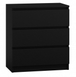 Top E Shop Topeshop M3 CZERŃ chest of drawers