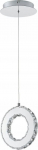 4Concepts Zuma Line Girona MD3713-1-3CT lampa wisząca zwis 1x10W LED 3000K 1100 lm srebrna