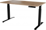 Cama Meble Desk with electric height adjustment MOON LONG 150x80x72-120 black/wotan