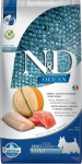 Farmina N&D Ocean Dog Salmon, Cod, Cantaloupe, Melon Adult Mini - dry dog food - 7 kg