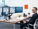 Fellowes Uchwyt biurkowy na 3 monitory do 27'' Platinum (8042601)
