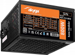 Akyga Zasilacz Akyga AKYGA Zasilacz ATX 800W AK-C2-800 Semi-Modular P4+4 2x PCI-E 6+2 pin 6x SATA 3x Molex FAN 12cm