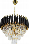 Noname Lampa wisząca Elem Toledo 6260/6 TR BL lampa wisząca zwis 6x40W E14 złota/transparentna/czarna