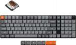 Keychron Klawiatura Keychron K17 Max QMK Wireless Custom Mechanical Keyboard RGB Backlight (Hot-Swappable) / Low Profile Gateron Mechanical / Brown