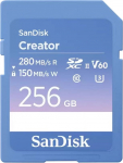 Sandisk Karta SanDisk Creator SDXC 256 GB Class 10 UHS-II/U3 V60 (SDSDXEP-256G-GNCIS)