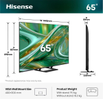 Hisense Telewizor Hisense 65E8S 165,1 cm (65'') 4K Ultra HD Smart TV Wi-Fi Czarny (20018824)